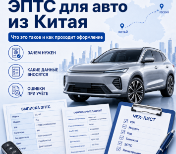 Что такое ЭПТС для автомобиля из Китая и как его оформить